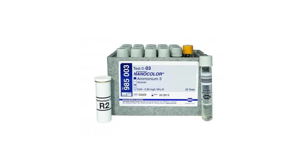 Macherey-nagel 985008 Nanocolor Ammonium 100 Tube Test Instructions Macherey-nagel 985008 Nanocolor Ammonium 100 Tube Test Instructions