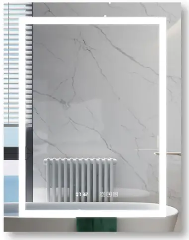 WELLFOR-28-in-W-x-36-in-H-LED-Lighted-Aluminum-Rectangular-PRO