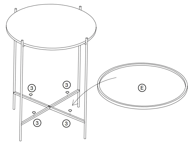 URTR HY02126Y Faux Marble Round Side Table - Fig 8