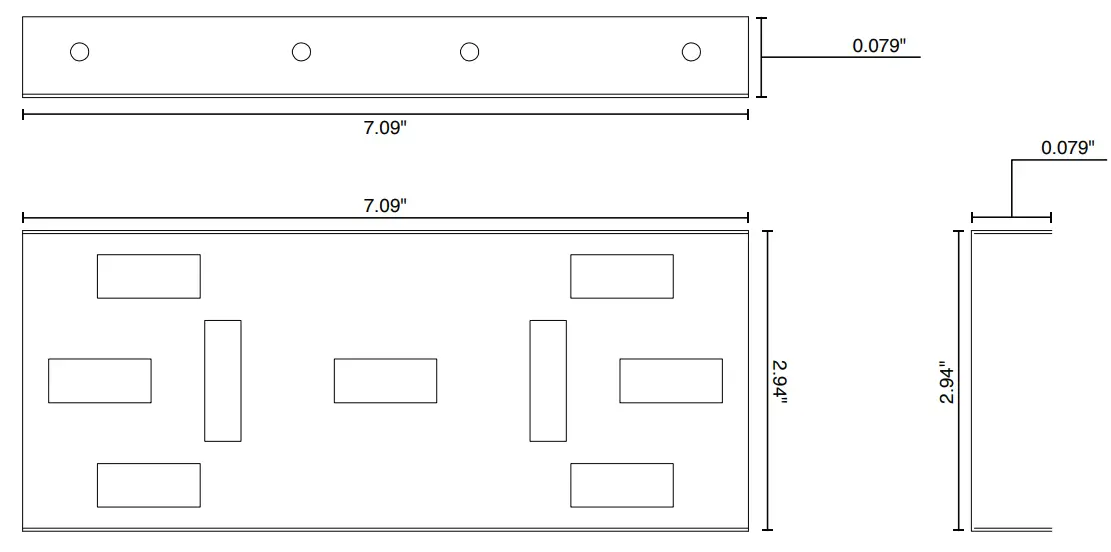 ESL-SPE-900-CRA Dimensions