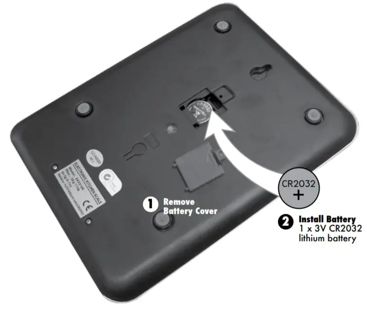 ACURITE 00939 Digital Kitchen Scale - Install