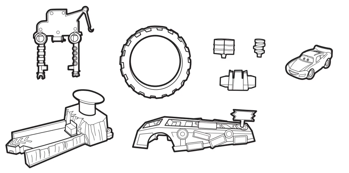 Disnep Mater's Challenge Playset - CONTENTS2