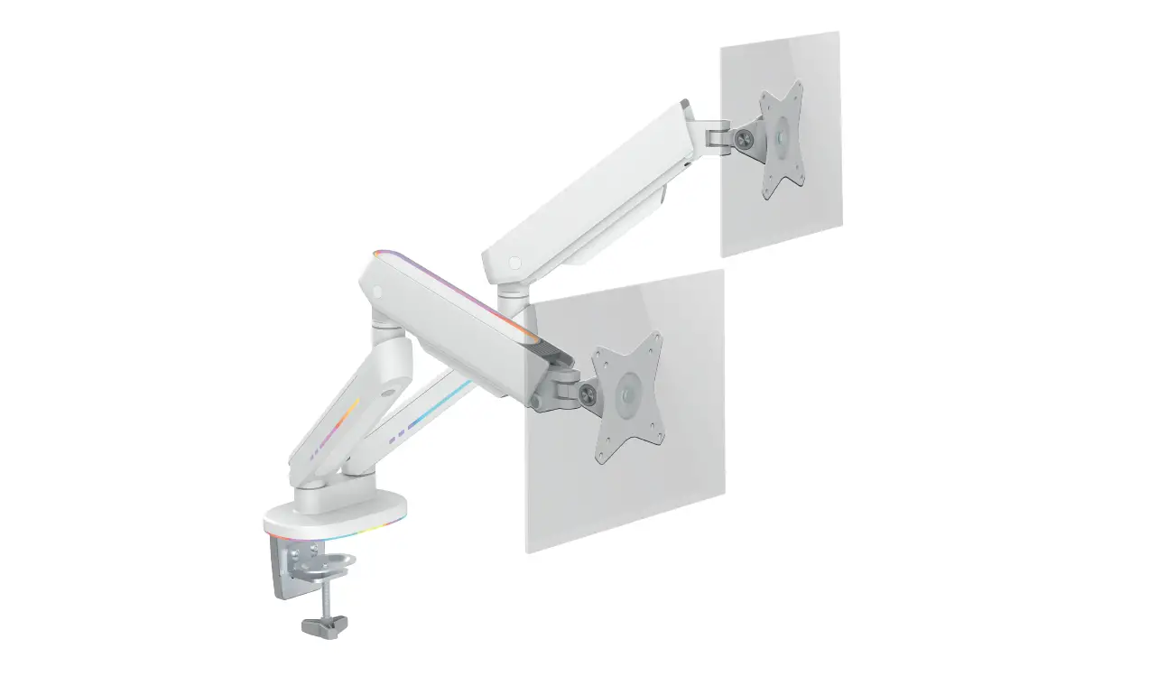 Gam-135-w Dual Monitor Arm Deltaco Gaming White Line User Manual Gam-135-w Dual Monitor Arm Deltaco Gaming White Line User Manual