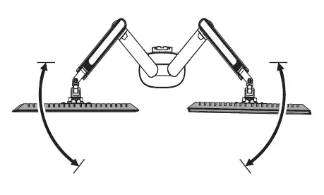 GAM-135-W Dual Monitor Arm Deltaco Gaming White Line-fig-14