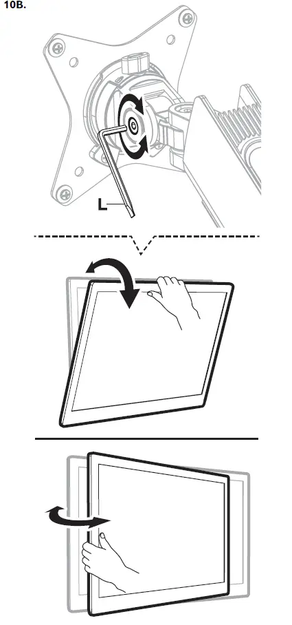 GAM-135-W Dual Monitor Arm Deltaco Gaming White Line-fig-16