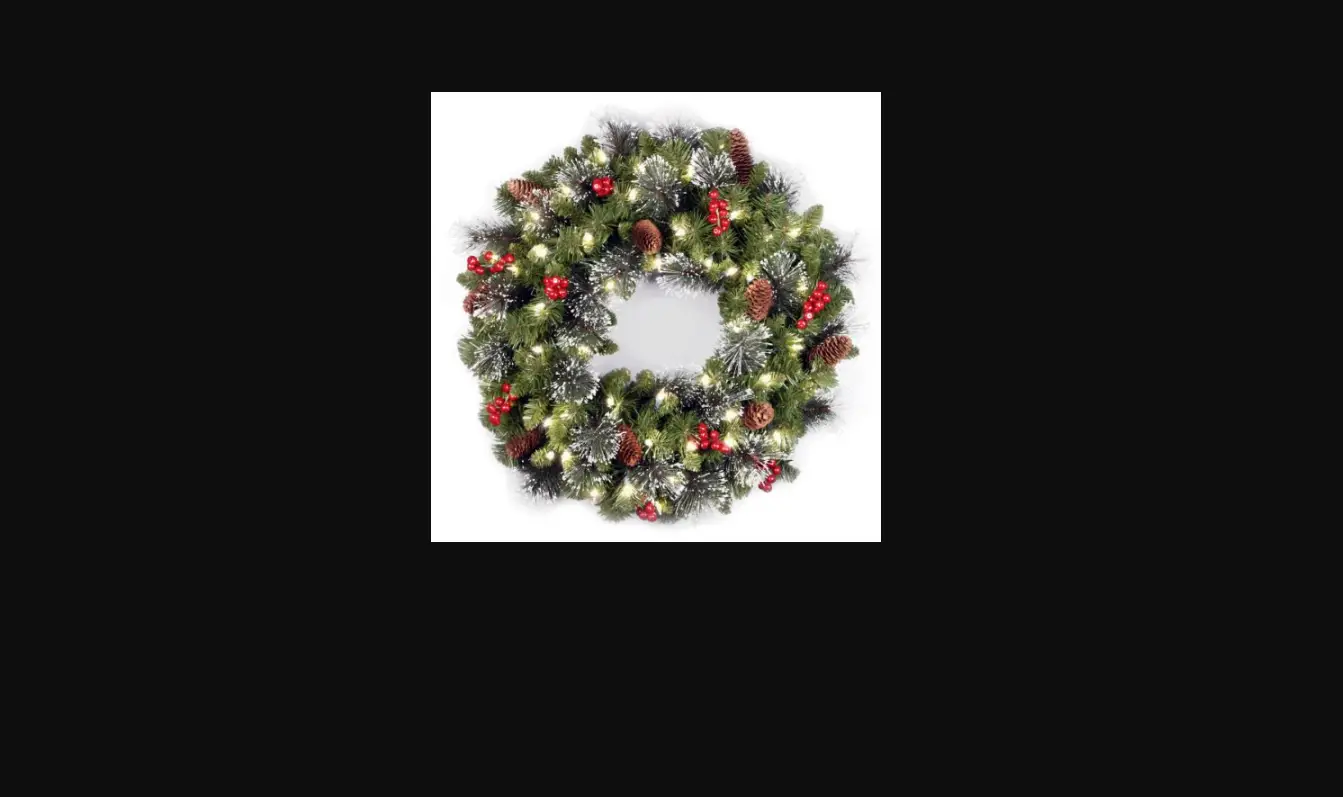 National Tree Company Battery-op Green Berry Artificial Christmas Wreath Instructions