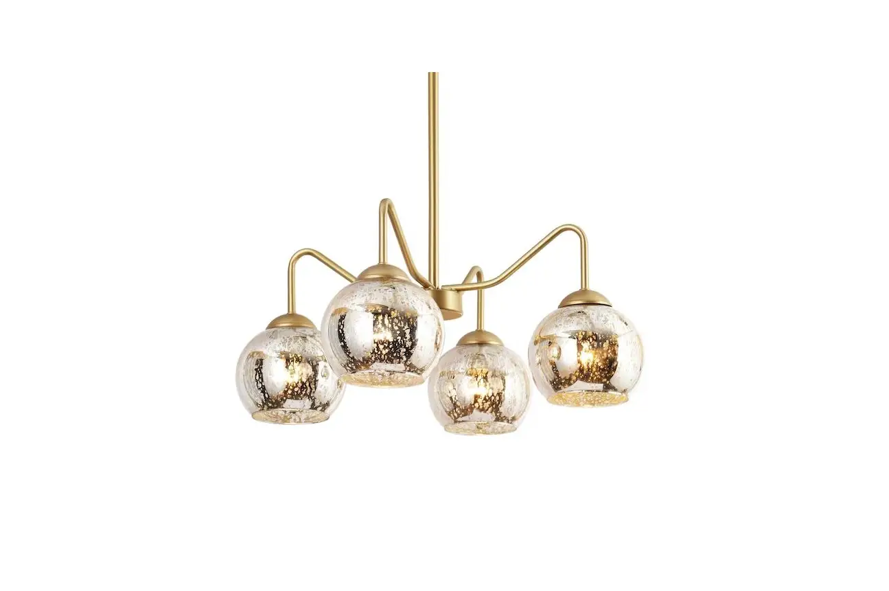 Zevni A04588 Mafia 4 Light Gold Transitional Chandelier Instruction Manual