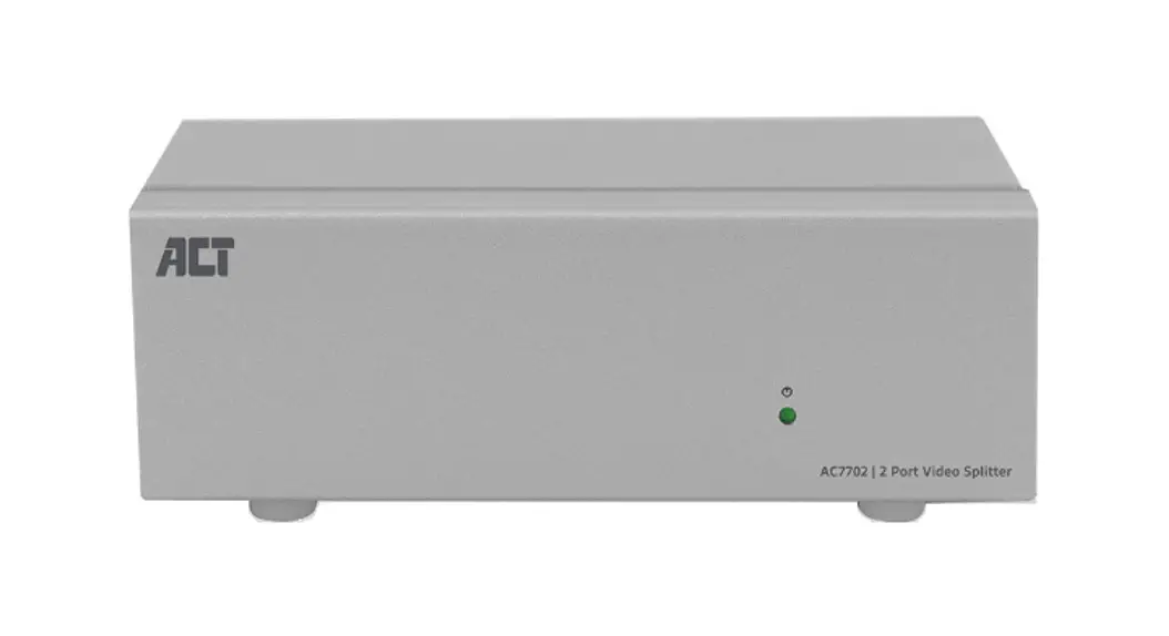 Act Ac7702 2 Port Video Splitter Installation Guide