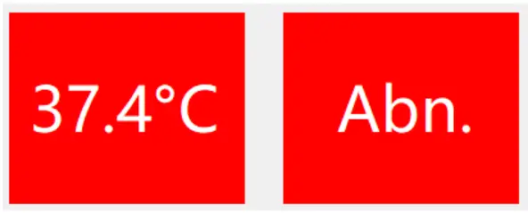 XQUARES Medical Infrared Thermometer - When the measured