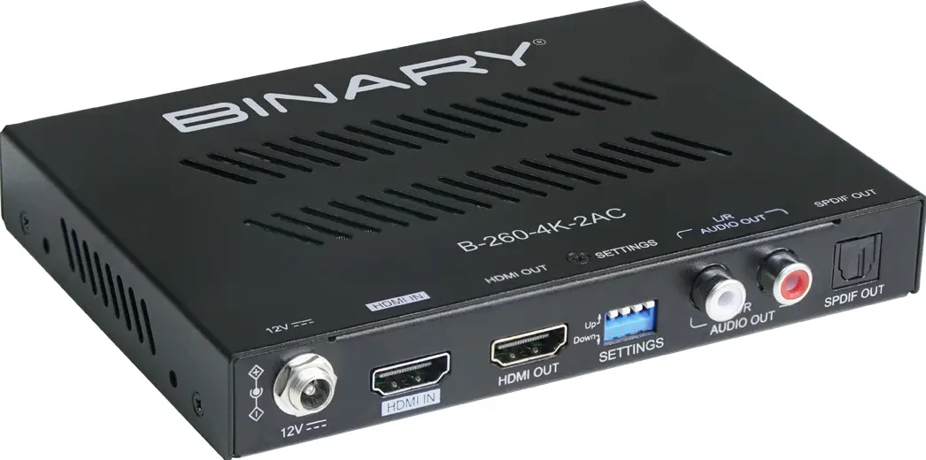 BINARY B 260 4K 2AC 260 Series 4K Audio Extractor-