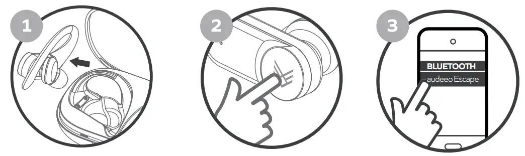 audeeo AOESCAPE Sport True Wireless Earphones - connect 2