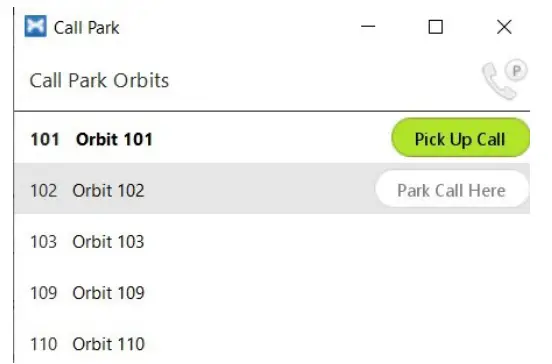 Northland MaX UC Desktop Softphone Application - CALL ON PARK