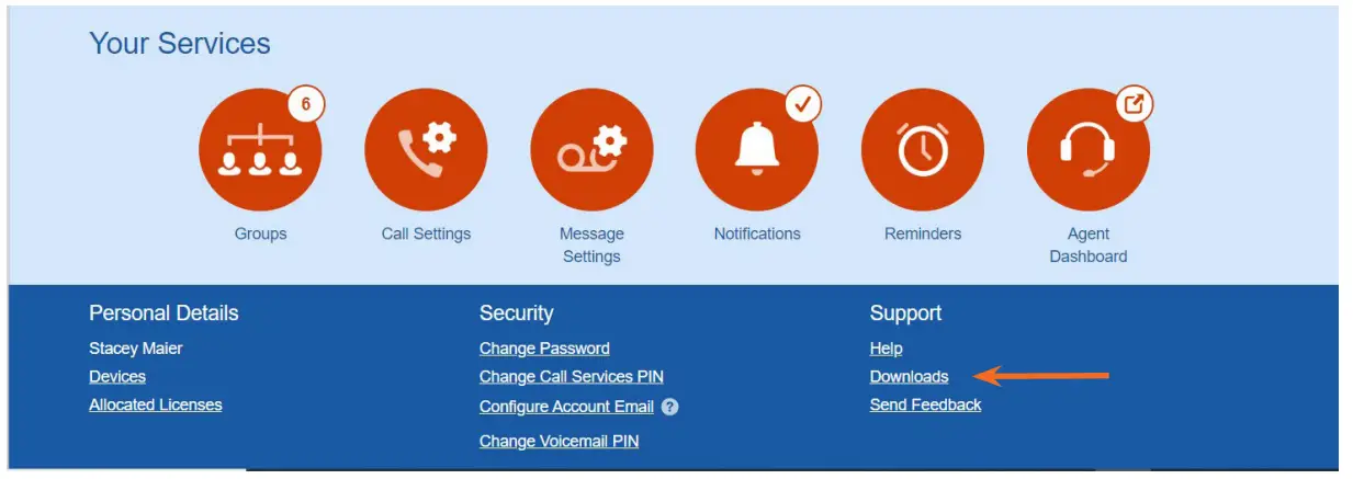 Northland MaX UC Desktop Softphone Application - HOME SCREEN