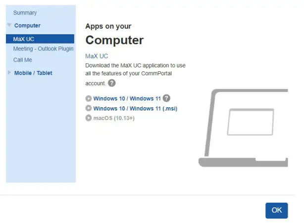 Northland MaX UC Desktop Softphone Application - HOME SCREEN2