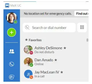 Northland MaX UC Desktop Softphone Application - SEARCH CONTACTS