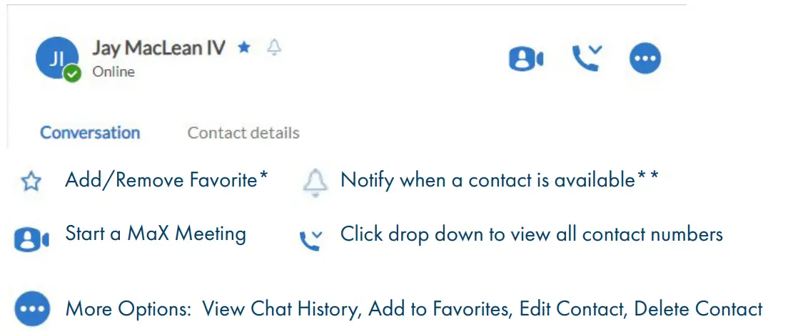 Northland MaX UC Desktop Softphone Application - WINDOW OPTIONS