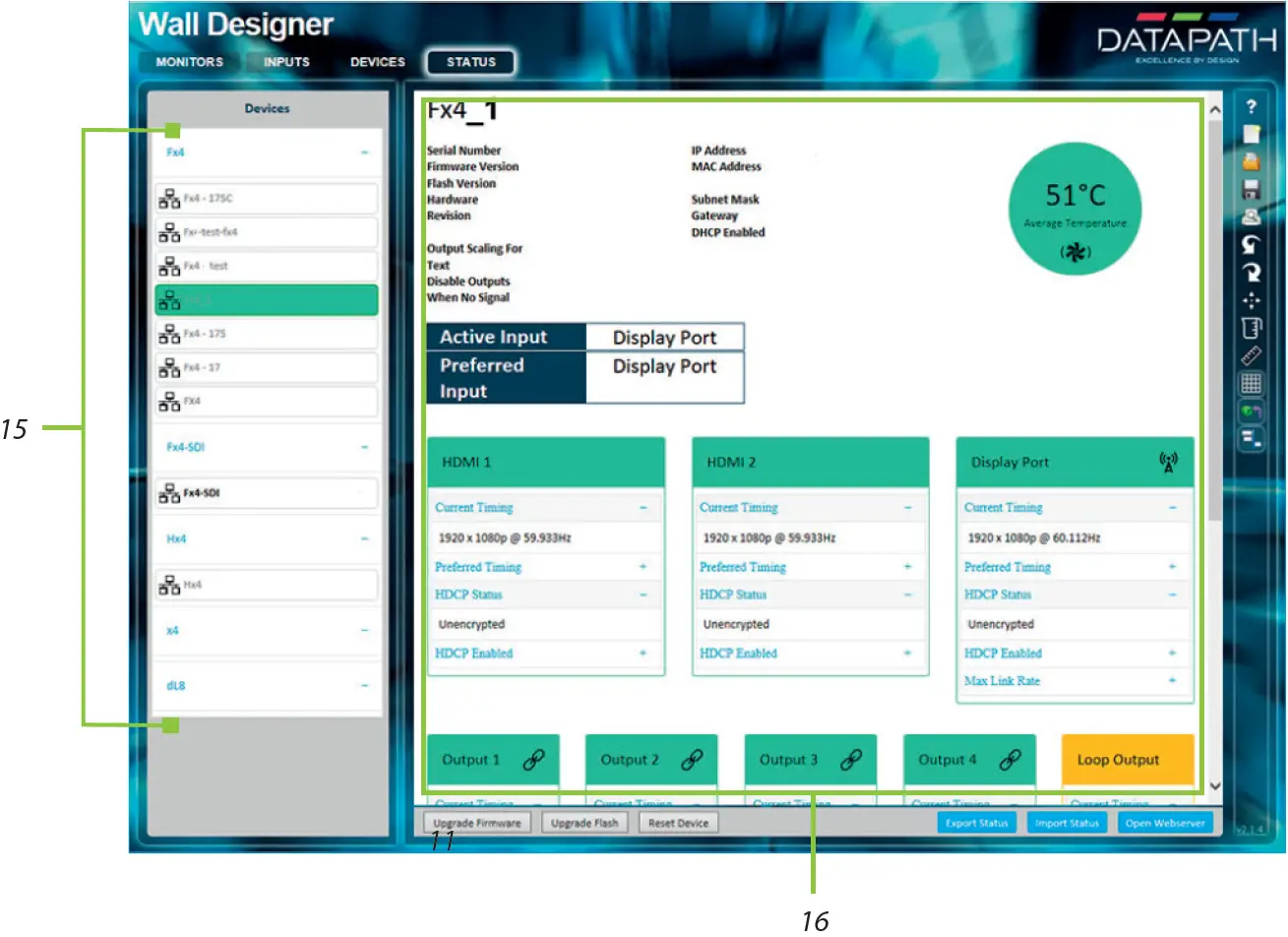 Viewing Device Status