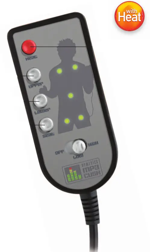 Music playing 5 motor massage seat