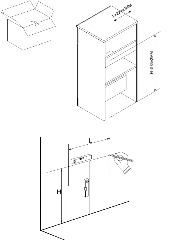 WESBURY BeBa_27051 400mm Storage Cabinet - figure 4