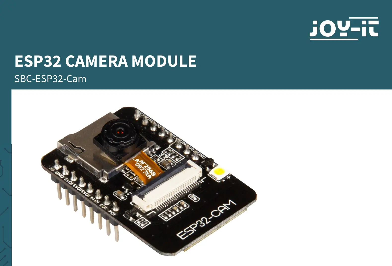 JOY-iT SBC-ESP32-Cam Camera Module User Guide