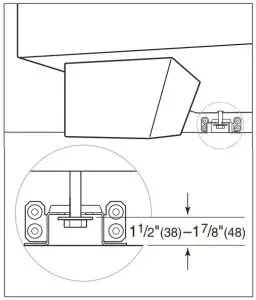 Anti-tip device engaged