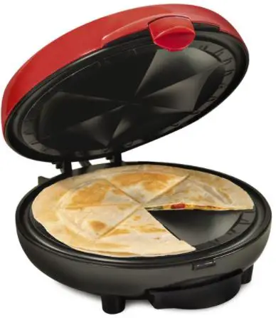 TACO TUESDAY TCTEQM8RD 8-Inch Electric Quesadilla Maker