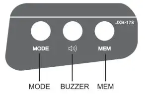 Brrcom Non-Contact Infrared Thermometer - Menu