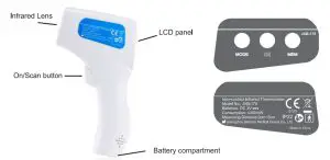 Brrcom Non-Contact Infrared Thermometer - Sensor