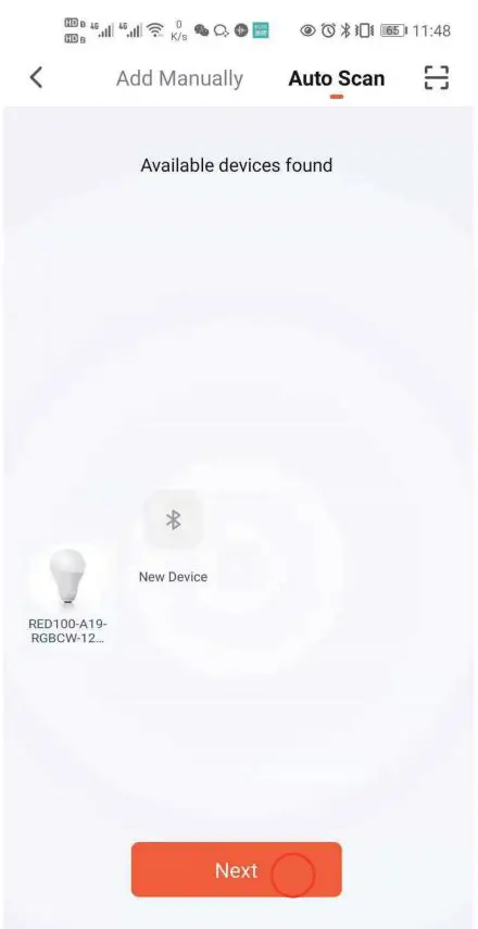 red100 SLBC9BR305 Beacon Smart LED Bulb Instruction Manual - Click Next