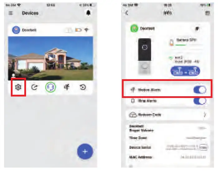 EKEN V8 Video Doorbell - App permissions