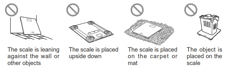 OMRON SC 150 Scale with Bluetooth - Proper storage