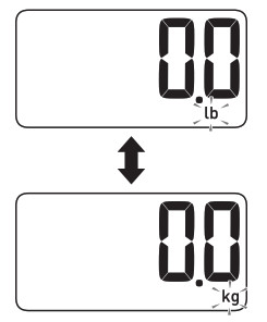 OMRON SC 150 Scale with Bluetooth - Selecting the Weight Metric