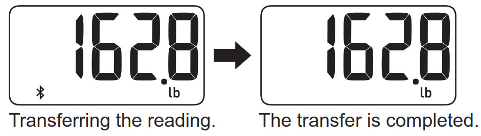 OMRON SC 150 Scale with Bluetooth - TRANSFERRING YOUR READING