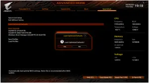 Loading Optimized Defaults