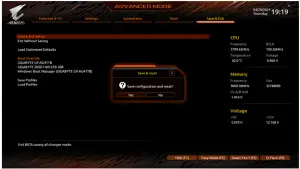 Saving the BIOS Settings and Exiting