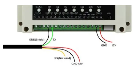 QUARK ELEC QK AS07 0183 GPS and Heading Sensor- Connecting to NMEA