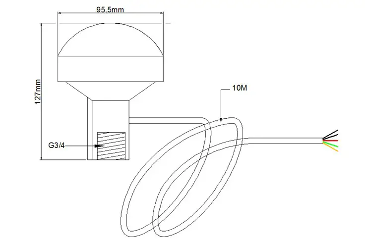 QUARK ELEC QK AS07 0183 GPS and Heading Sensor