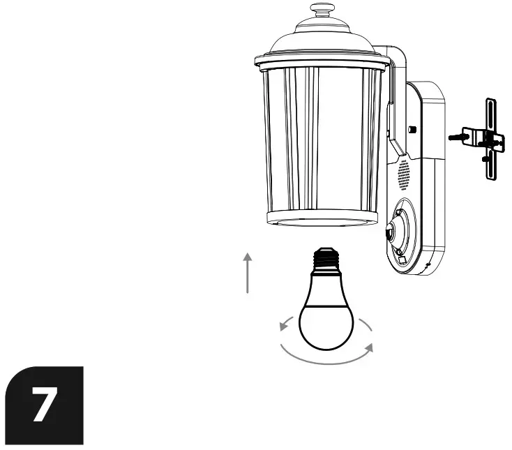 KUNA KA CP02 BK 01 Camera Porch Light - INSTALLATION 7
