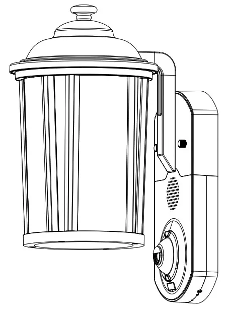 KUNA KA CP02 BK 01 Camera Porch Light - cover