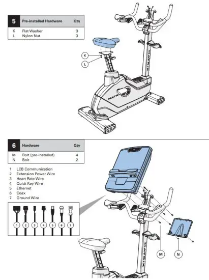 MATRIX R-ES LED Endurance LED Recumbent Bike - figure 10