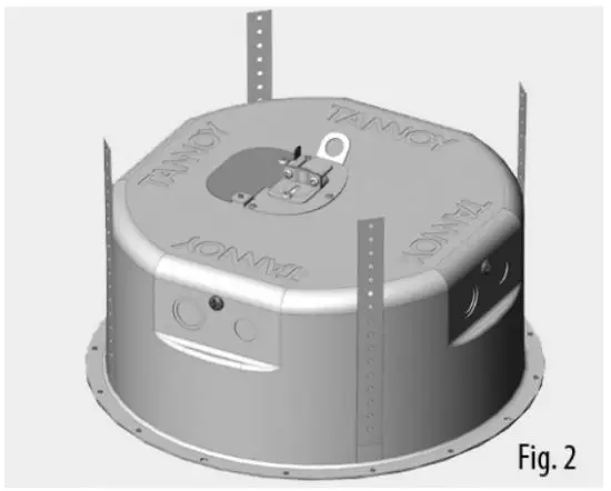 TANNOY CMS PI Series Back Can for CMS 803 603 PI Series Ceiling Loudspeakers - figure 2