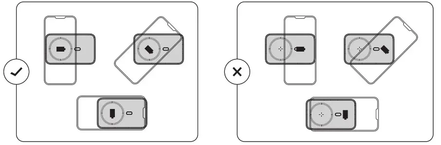 JOYROOM JR W020 20W Mini Magnetic Wireless Power Bank - Wireless charging tips