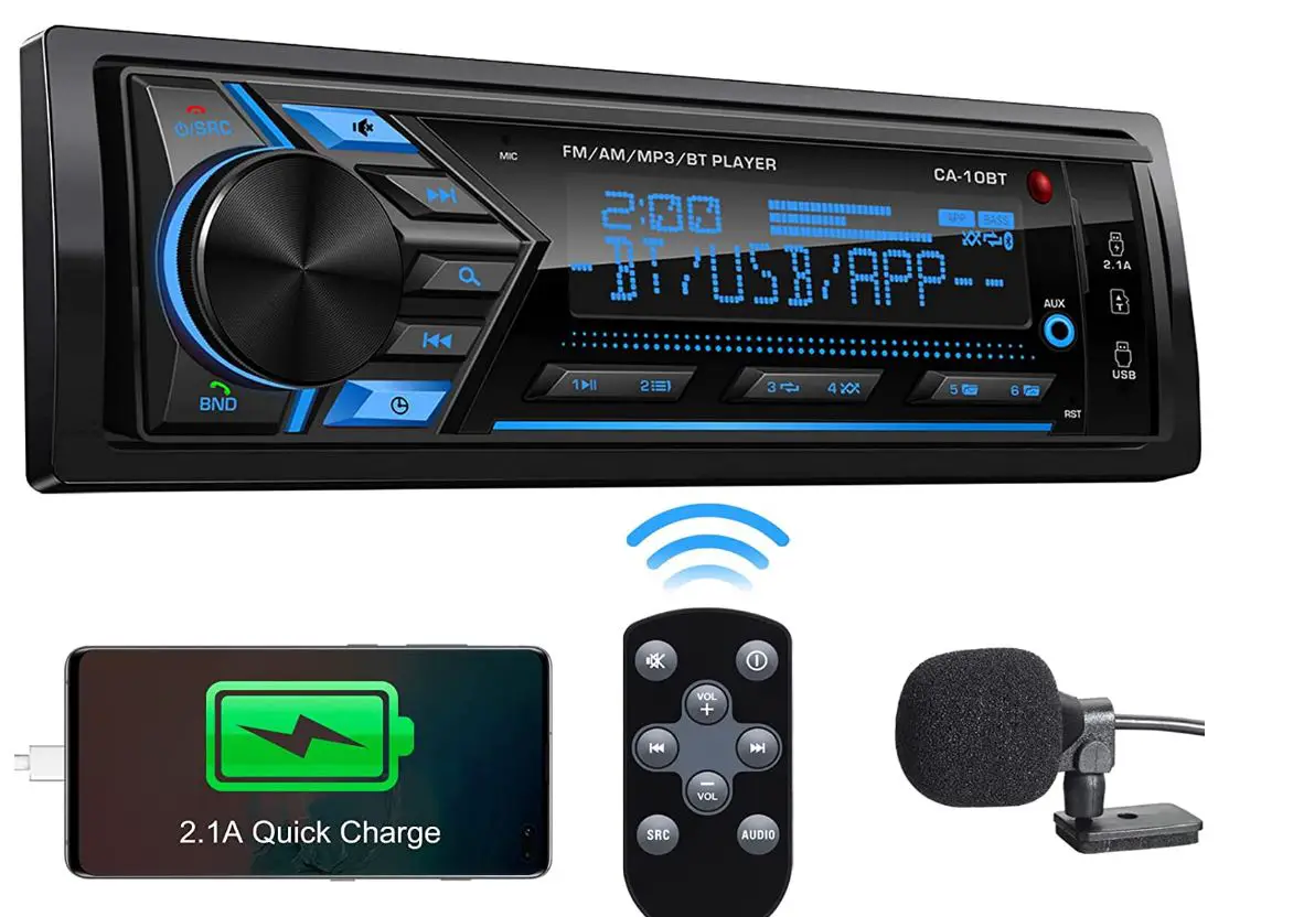 Bluetooth-Car-Stre-Marine-RadioSingle-Din-LCD-Display-Audio-Multimedia-image