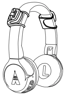 pogs Doodas Kids Headphones - headband