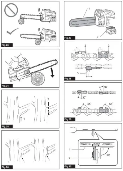makita UC002G Cordless Chain Saw - fig 5