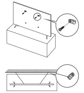 Preventing the TV from falling