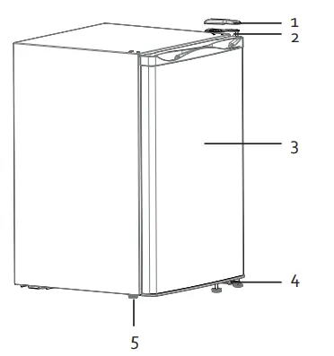 DOMO DO91131F Freezer - DOOR CONVERSION