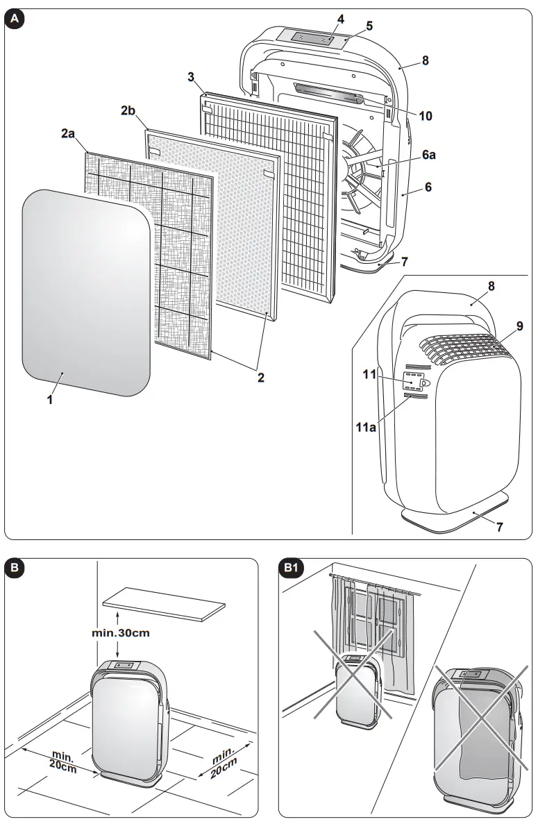 OLIMPIA SPLENDID Aura Absolute Air Purifier - fig