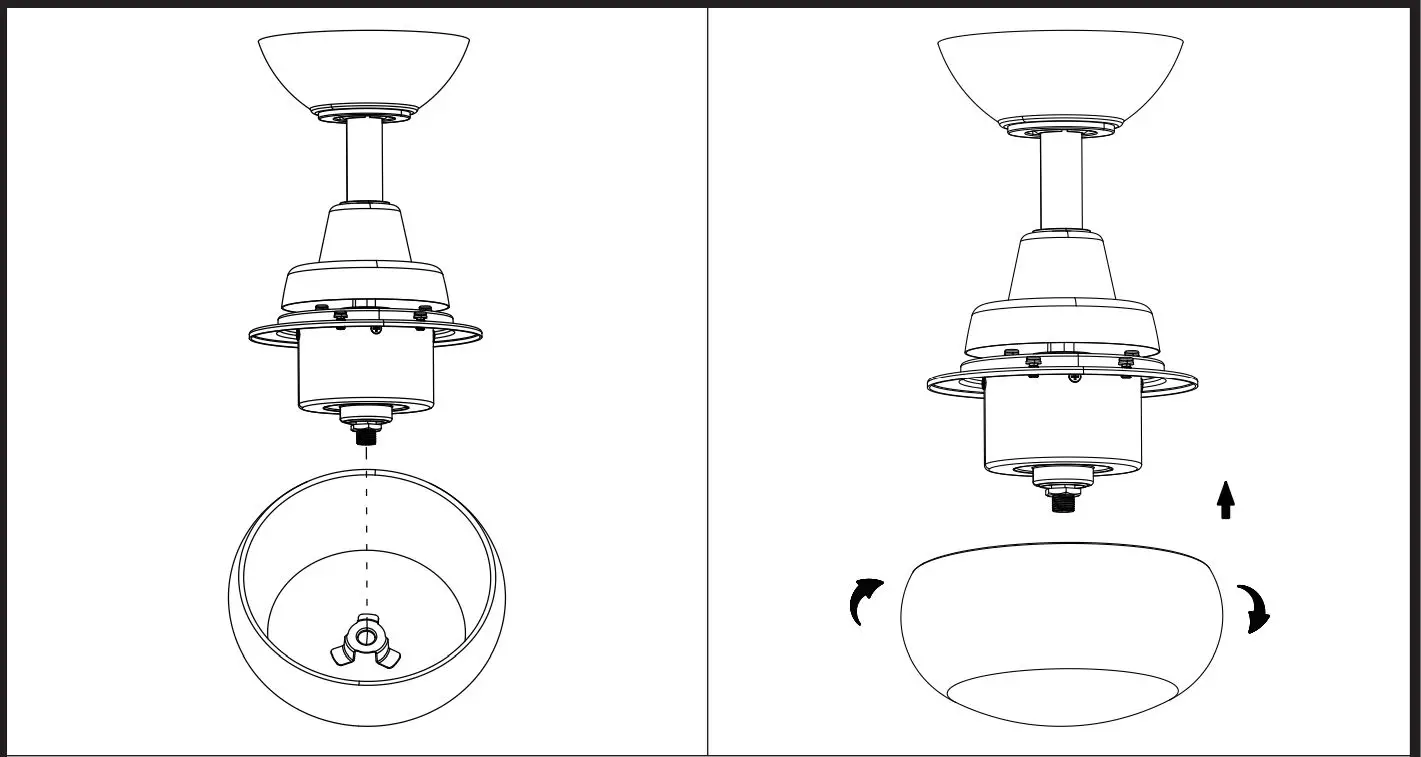 Parrot Uncle BBCPD1704C2 Ceiling Fan User Guide - Attaching the fan to the electrical box