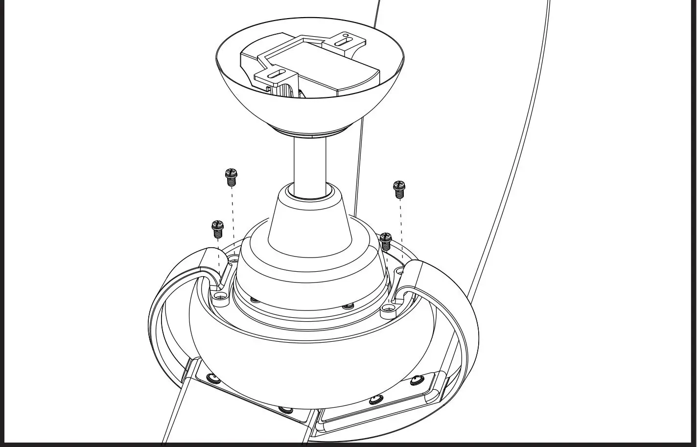 Parrot Uncle BBCPD1704C2 Ceiling Fan User Guide - Attaching the fan to the electrical box